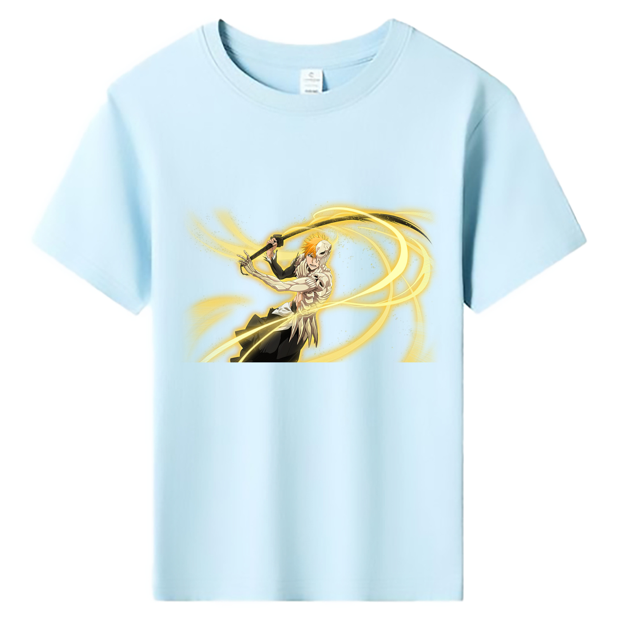 （画像用） ブリーチ 黒崎一護（くろさき いちご）BLEACH Kurosaki Ichigo 綿100％キッズTシャツ（フロントプリント）
